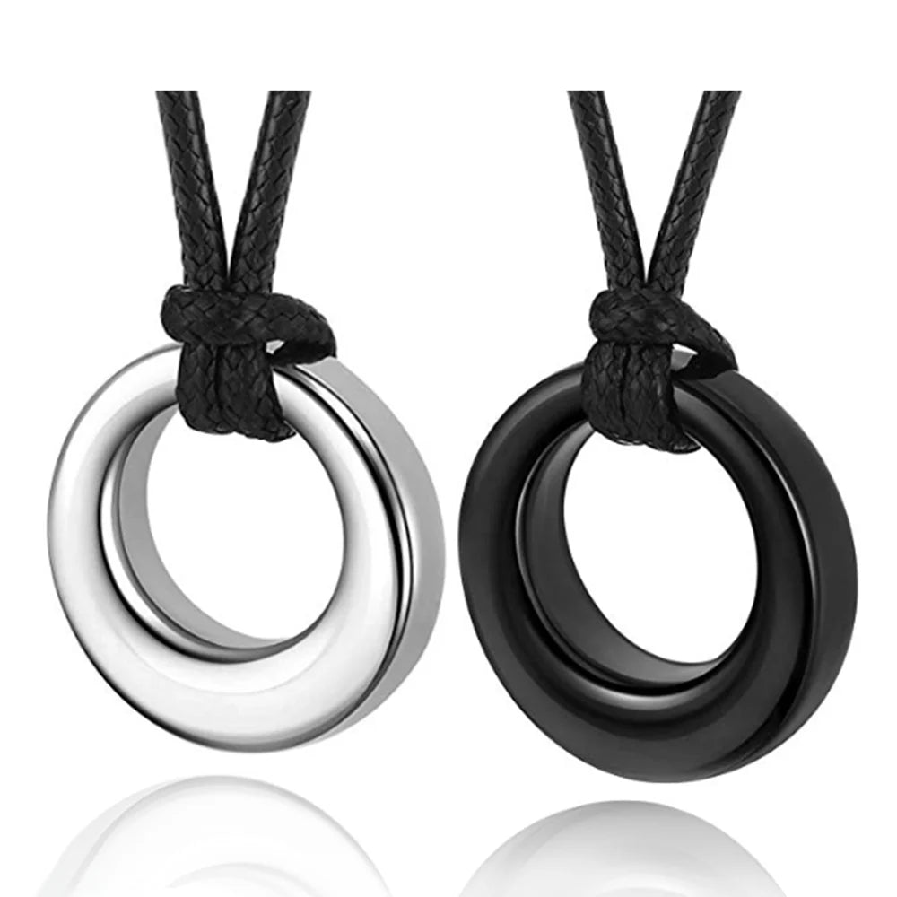 Beautiful Stainless Steel Eternity Circle of Life Keepsake Cremation Jewelry For Ashes Pendant - 3 Variants