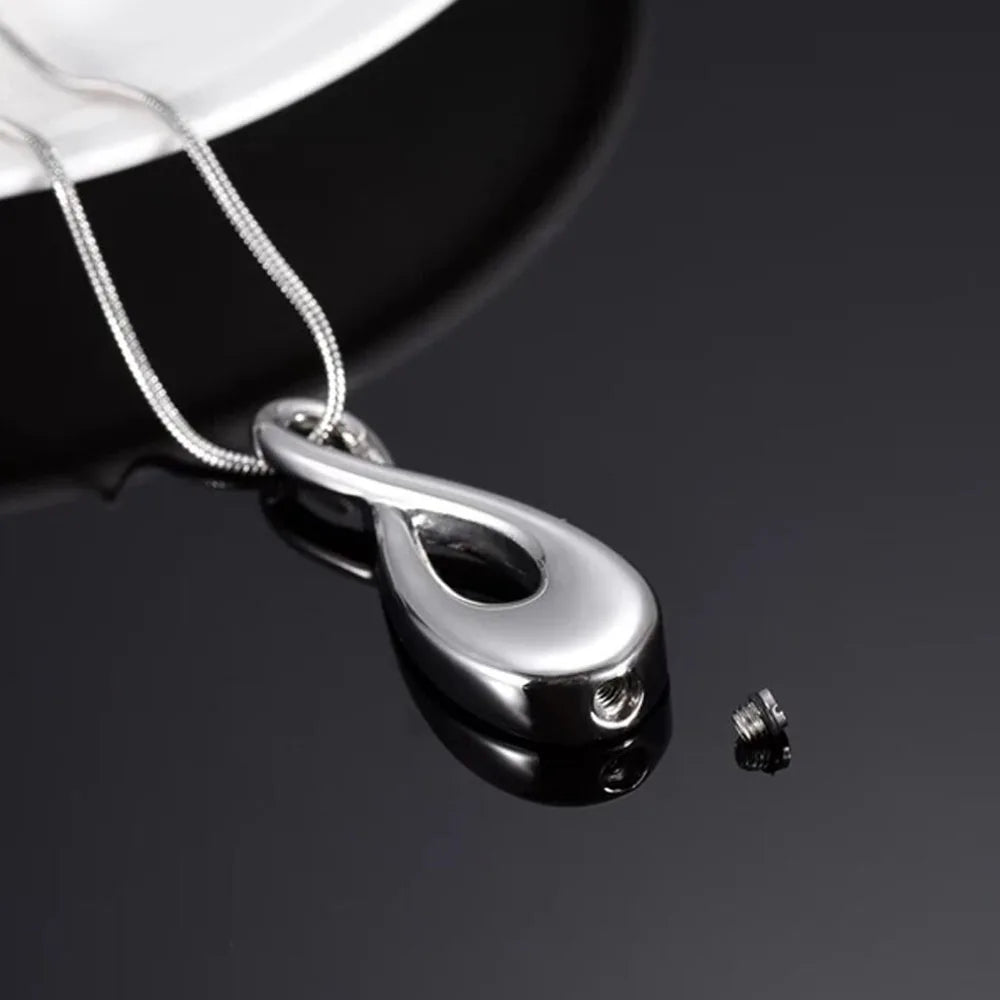 Distinctive Infinity Stainless Steel Keepsake Cremation Jewelry For Ashes Pendant