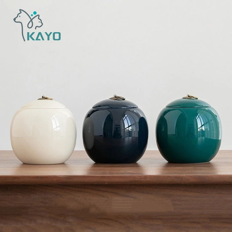 Kayo Simple High Gloss Cremation Funeral Urn - 3 Variants