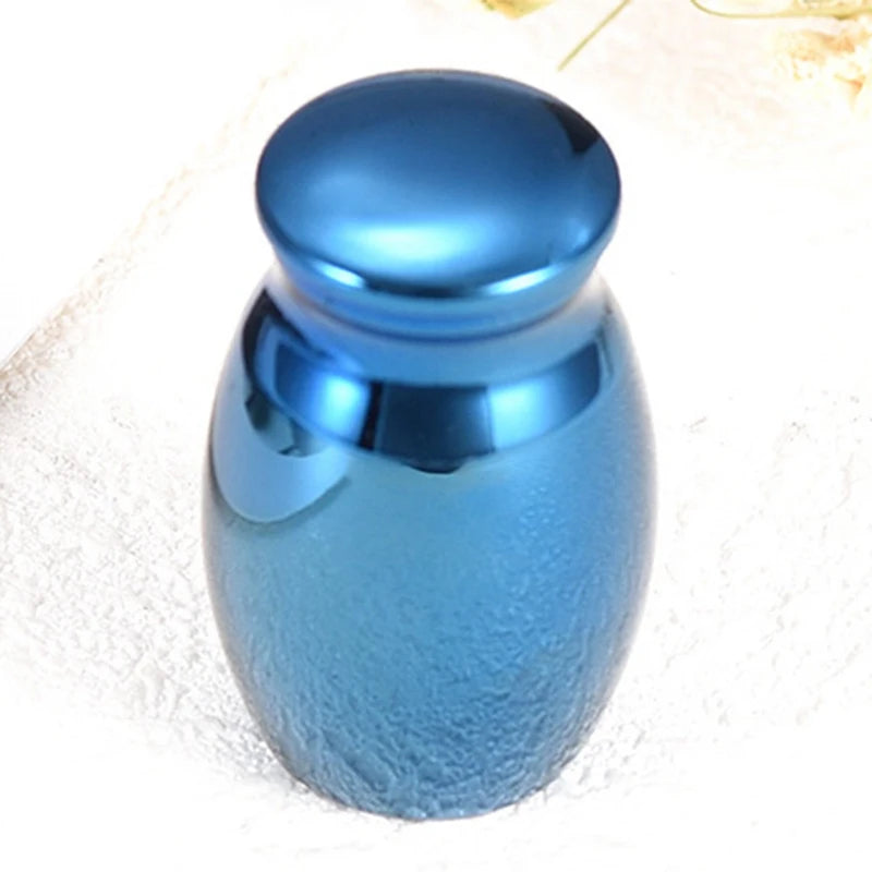 Blue Small Keepsake Cremation Urn For Ashes - 5 Variants