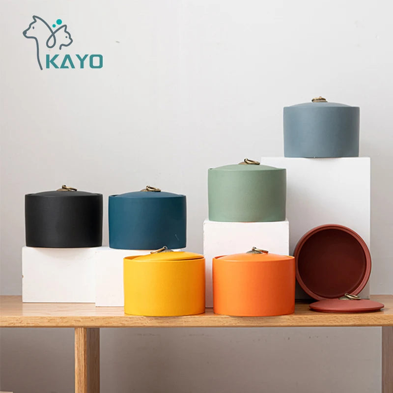 Kayo Simplistic Color Cremational Funeral Urn - 7 Variants