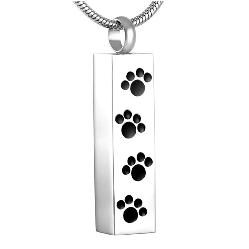 Stainless Steel Pet PawKeepsake Cremation Jewelry For Ashes Pendant - 14 Variants