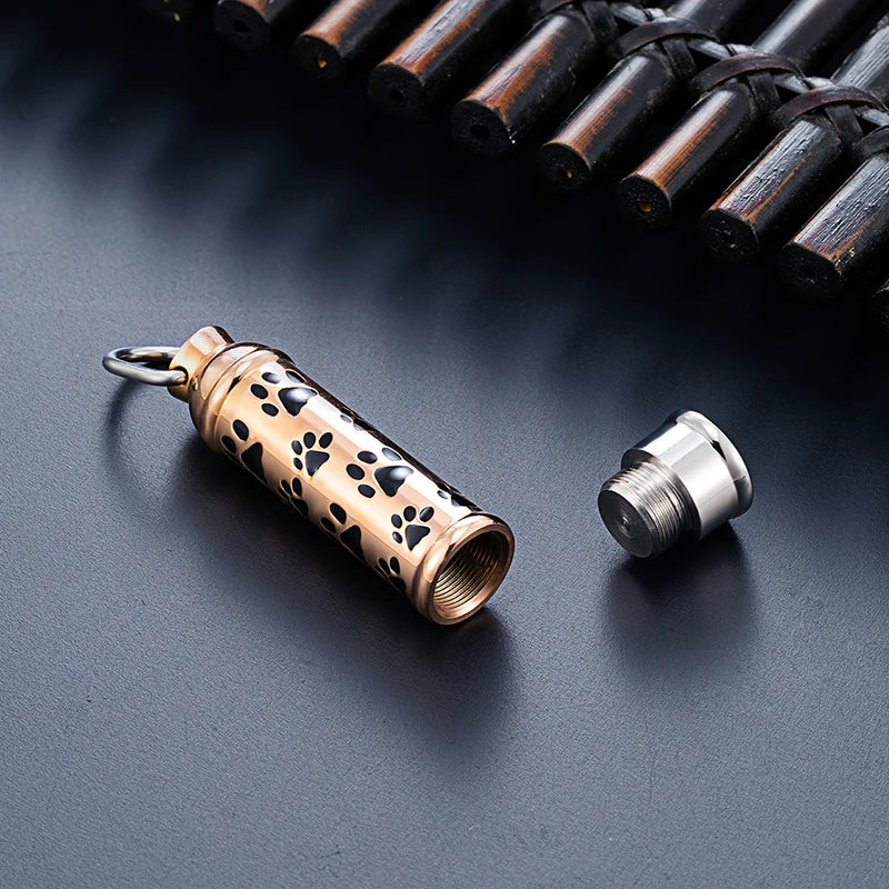 New Trend Stainless Steel Souple Pendant Pet Cremation For Ashes Keepsake Pendant Necklace