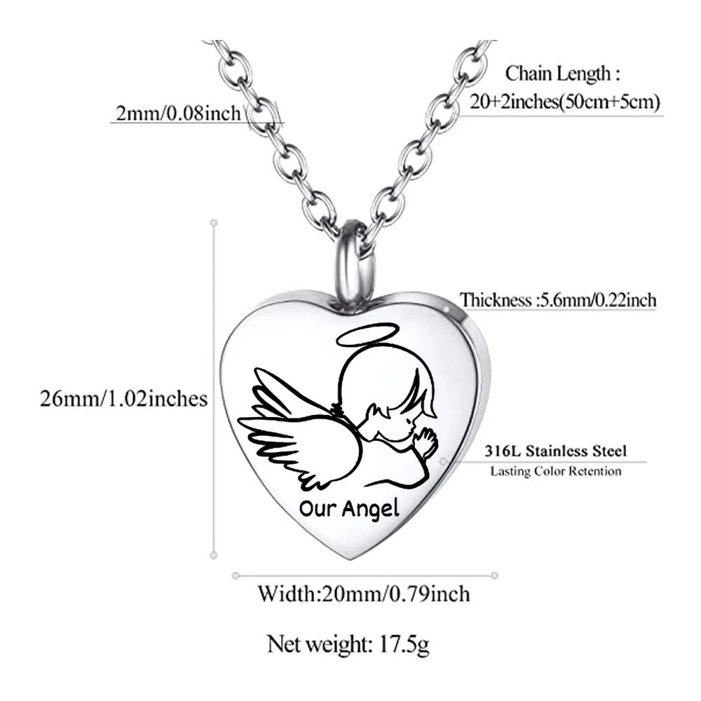 My Angel - Cremation Jewelry For Ashes Keepsake Pendant Necklace