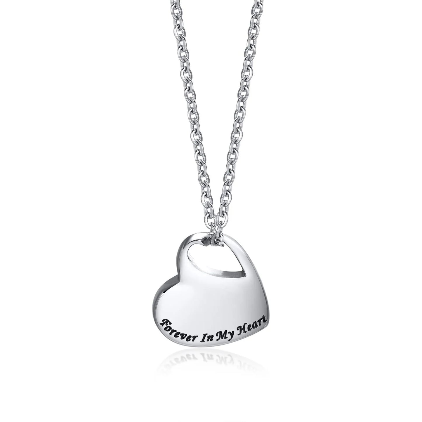 Forever In My Heart Cremation Jewelry For Ashes Keepsake Pendant Necklace