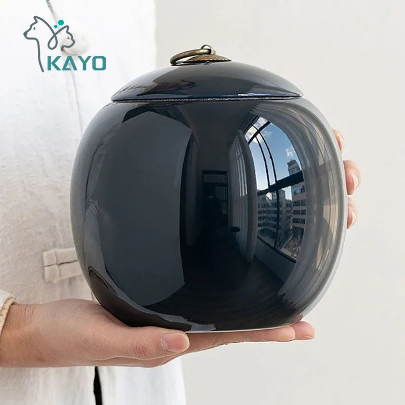 Простая глянцевая похоронная урна для кремации Kayo — 3 варианта